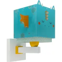 DALBER Design Wandlamp Little Dragon Blauw Met Wit