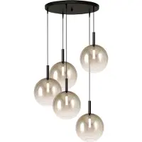Masterlight 5L vide hanglamp Lido Ball met Ø 24cm gold-fading glas