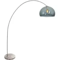 Mexlite Booglamp Solva 3920ST met een smoke kleurige kunststof bol