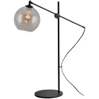 Masterlight Bureaulamp Bella 2 met Ø 20cm goud glas