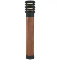 Franssen Landelijke terraslamp Selhalm 85cm zwart met hout