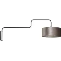Steinhauer Wandlamp Bloeba, zwart, Woon-/ Eetkamer, metaal, Modern, wandlamp