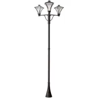 Franssen Led tuinlamp City Highlight led - 3-lichts - 310cm grafiet grijs