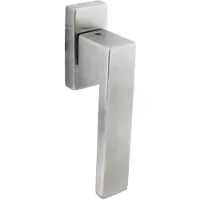 Intersteel Raamkruk Amsterdam op rechthoekige rozet rvs