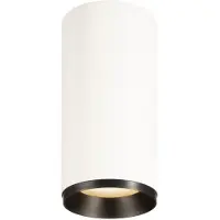 SLV Opbouwspot Numinos L cilinder wit/zwart 3000K - 24gr