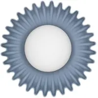 Lyora Wandlamp Petel Blauw Met Wit Glas
