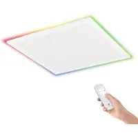 Eglo Bottazzo LED Paneel - 29.5 x 29.5 cm - Wit - Instelbaar RGB & wit licht - Dimbaar - Afstandsbediening - RGB Backlight