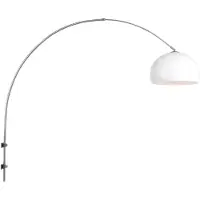 Steinhauer Wandlamp Sparkled light 8200st staal kap kunststof wit