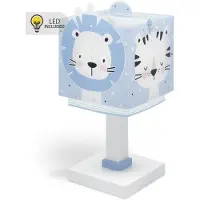 DALBER Kinderkamer tafellamp Baby Jungle blauw