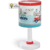DALBER Kinderkamer tafellamp Police blauw