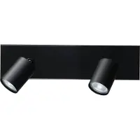 Masterlight Plafondlamp Bounce 2lichts zwart
