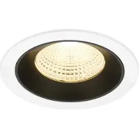 SLV Inbouwspot Numinos L wit/zwart 3000K - 55gr