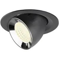 SLV Inbouwspot Numinos Gimble M zwart/chroom 4000K - 55gr