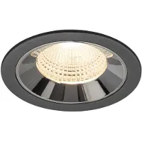 SLV Inbouwspot Numinos L zwart/chroom 2700K - 55gr
