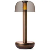 HUMBLE Oplaadbare tafellamp Two Bronze Smoked