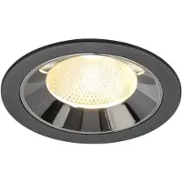 SLV Inbouwspot Numinos L zwart/chroom 3000K - 20gr