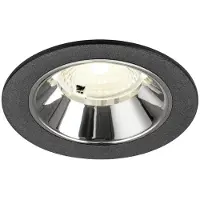 SLV Inbouwspot Numinos S zwart/chroom 4000K - 40gr