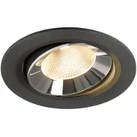 SLV Inbouwspot Numinos Move L zwart/chroom 2700K - 20gr