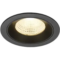 SLV Inbouwspot Numinos L zwart 3000K - 55gr