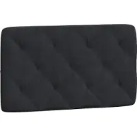 vidaXL Hoofdbordkussen 80 cm fluweel zwart