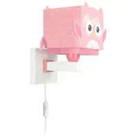 DALBER Wand Nachtlampje Pink Owl
