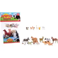 Johntoy Boerderijdieren - 20 stuks in zak - Dieren speelgoed