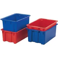 LA-KA-PE Draaistapelbak | PP blauw | L650xB450xH280mm | 1 stuk - LB65/45 BLAU LB65/45 BLAU