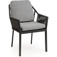 Tierra Outdoor Eettafelstoel Liv Zwart / Grijs