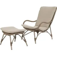 Intratuin Relaxstoel Met Voetenbank Isa Taupe
