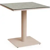Tierra Outdoor Granita dining tafel trespa ophira champagne 75 x 75 cm