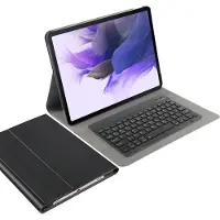 Cazy Samsung Galaxy Tab S7 FE Hoes met Toetsenbord - QWERTY Slimline - Zwart