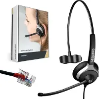 Gequdio Koptelefoon (Bedraad), Kantoorheadset, Zwart