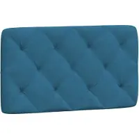 vidaXL Hoofdbordkussen 80 cm fluweel blauw