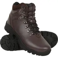 Mountain Warehouse Heren Latitude II Extreme Leather Waterdichte Wandelschoenen (Bruin)