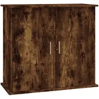 vidaXL Aquariumstandaard 81x36x73 cm bewerkt hout gerookt eikenkleurig
