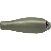 Big Agnes - Women's Anthracite 20 - Synthetische slaapzak 168 cm - Regular, groen/purper