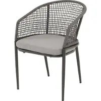Lesli Living Kioto - Stoel - Aluminium frame Ø4mm - Grijs