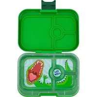 Yumbox Brotdose m. 4 Fächer - Bento Panino - 757 ml - Juragrün - - One Size - Brotdosen
