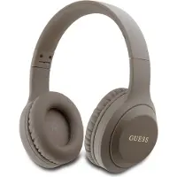 GUESS Draadloze Koptelefoon - Classic Silver Logo Over-Ear Bluetooth Headphone - Bruin
