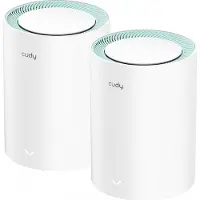 Cudy M1300 2-PACK mesh-wifi-systeem Dual-band (2.4 GHz / 5 GHz) Wi-Fi 5 (802.11ac) Wit 1 Intern