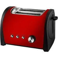 Kuken Kookplaat 33778, 2 zones, rood, polycarbonaat (PC), roestvrij staal, bedieningsknoppen, draaiknoppen, 800 W, 220 - 240 V