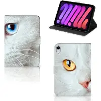 B2Ctelecom iPad Mini 6 (2021) Flip Case Witte Kat