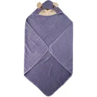 Pippi Baby Babyhanddoek - 83x83 cm - Lavendel m. Kat - - OneSize - Babyhanddoeken