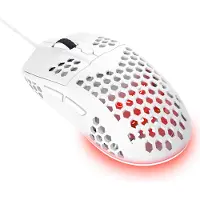 Trust GXT 928W Helox - Gaming Muis - Bedraad - 6400 DPI - RGB Verlichting - Ultralicht - Wit