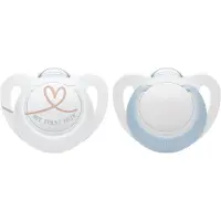 Nuk Fopspenen - 2-pack - Star - Blauw/Wit - - 0-2 mnd - Fopspenen