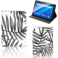 B2Ctelecom Lenovo Tab E10 Tablet Cover Leaves Grey