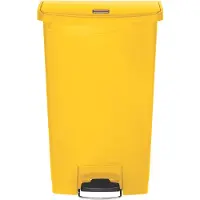 Rubbermaid Pedaalemmer Slim Jim, kunststof, volume 68 liter, beige