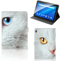 B2Ctelecom Lenovo Tab E10 Flip Case Witte Kat