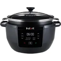 Instant Pot Superior 7,1L 4-in-1 slowcooker, sauteren en stomen, 10 porties – zwart
