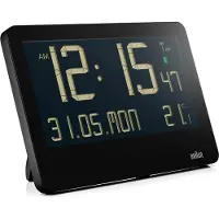 Braun - BC14B-DCF - Wandklok - digitaal - met radioontvangst - zwart